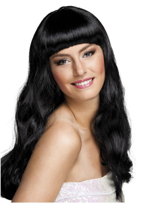 Peluca Melena Larga Chique Morena - COMPLEMENTOS POR CATEGORIA