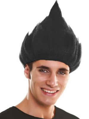 Peluca Troll Negra - Pelucas