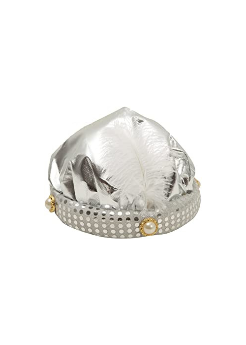 Turbante Lentejuelas Plata - Complementos de Arabe e Hindu