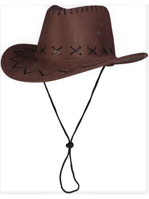 Sombrero Vaquero Tejano Infantil Marron - Complementos de Vaqueros