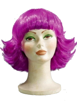 Peluca Melena Corta Fashion Morada - COMPLEMENTOS POR CATEGORIA