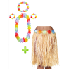 Conjunto Hawaiana Paja - Packs Disfraces Hawaianos