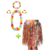Conjunto Hawaiana Multicolor - Packs Disfraces Hawaianos
