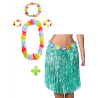 Conjunto Hawaiana Verde - Packs Disfraces Hawaianos
