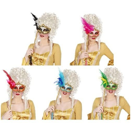 Antifaz Veneciano Palo - Mascaras y Antifaces