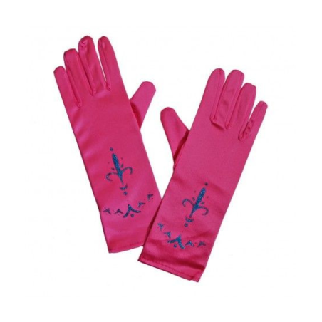 Guantes princesa fucsia infantil - Complementos de Princesas y Principes