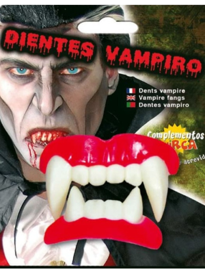 Dientes Vampiro Dobles adulto - Accesorios Halloween