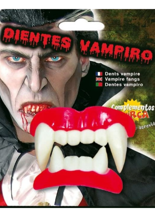 Dientes Vampiro Dobles adulto - Accesorios Halloween