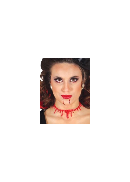 Cicatriz no pescozo con sangue