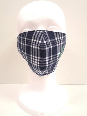 Mascarilla Tela Cuadros Lauburu Verde - Euskal Maskarak Adulto