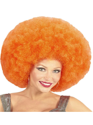 Peluca Afro Naranja - Pelucas