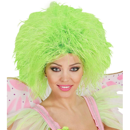 Peluca Despeinada Fluor Verde - Pelucas
