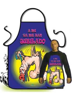 Delantal A mi ya me han jubilado - Camisetas y Delantales para Despedidas