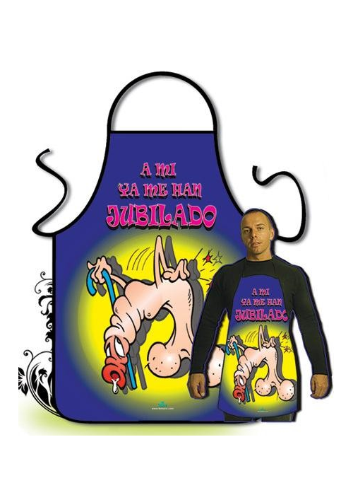 Comprar Delantal A mi ya me han jubilado - Camisetas y Delantales para Despedidas