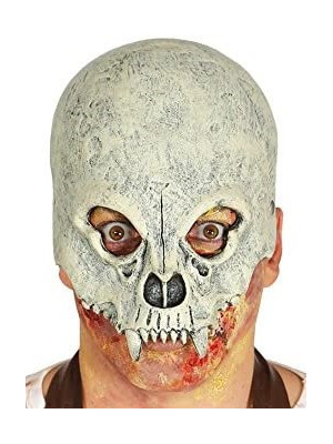 A Metade Máscara De Caveira De Látex