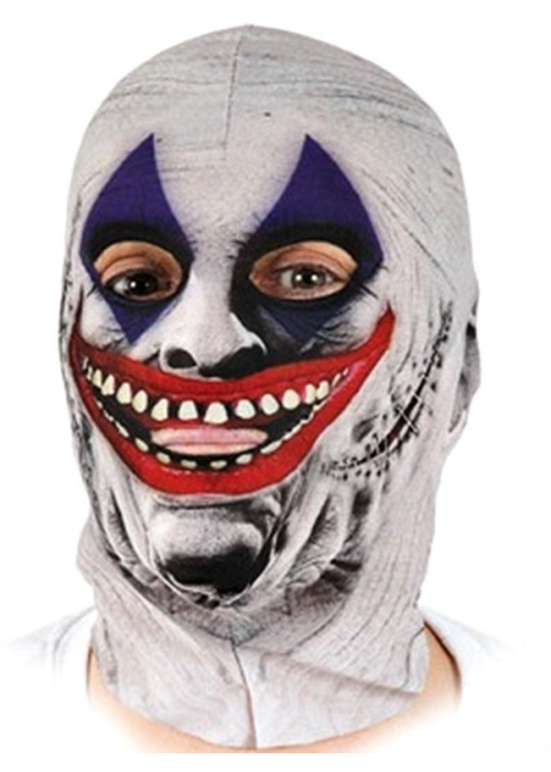 Mascara Payaso Sangriento Licra - Mascaras y Antifaces
