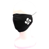 Mascarilla Tela Negra Lauburu Blanco - Euskal Maskarak Adulto