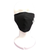 Mascarilla Tela Negra Lauburu Blanco - Euskal Maskarak Adulto