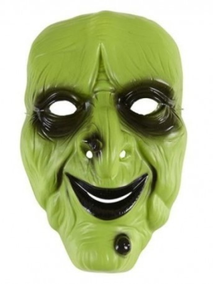 Mascara Bruja Verde PVC - Mascaras y Antifaces