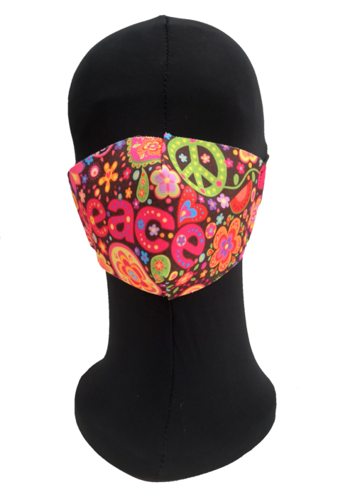 Mascarilla Hippie Peace Adulto - Mascarillas Originales Adulto