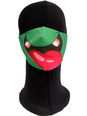 Mascarilla Boca Verde Infantil - Mascarillas Infantiles Originales
