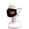 Mascarilla Tela Negra Ikurriña Infantil - Euskal Maskarak Infantiles