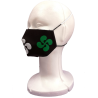 Mascarilla Tela Negra Lauburu Tricolor Infantil - Euskal Maskarak Infantiles