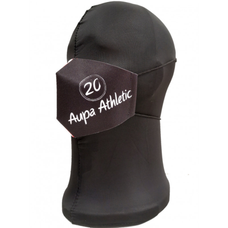 Mascarilla Tela Aupa Athletic Negro Infantil - Euskal Maskarak Infantiles