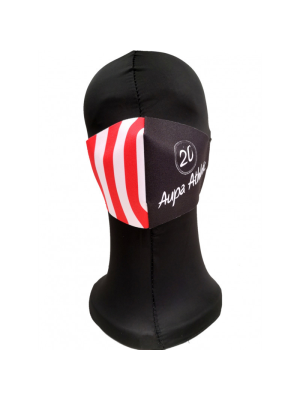 Mascarilla Tela Aupa Athletic Negro Infantil - Euskal Maskarak Infantiles