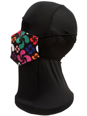 Mascarilla Tela Lauburu Multicolor Infantil - Euskal Maskarak Infantiles