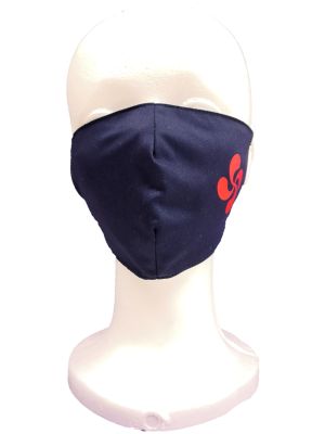 Mascarilla Tela Mahon Lauburu Rojo Infantil - Euskal Maskarak Infantiles