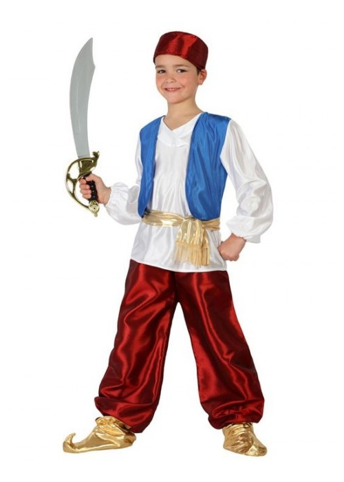 Disfraz de Aladino Azul Infantil - Disfraces de Arabe para Niño
