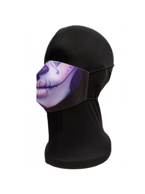Mascarilla Catrina Morada Infantil - Mascarillas Infantiles Originales