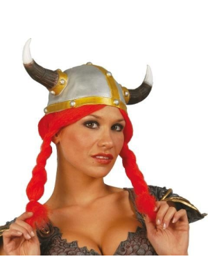 Comprar Casco Vikingo Galo con trenzas - Sombreros