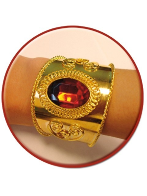 Brazalete Dorado con piedra - Collares, Pulseras y Anillos