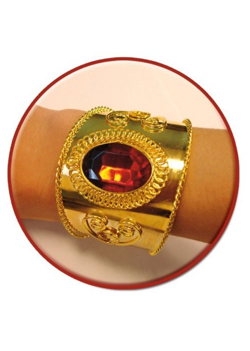 Brazalete Dorado con piedra - Collares, Pulseras y Anillos