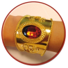 Brazalete Dorado con piedra - Collares, Pulseras y Anillos