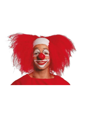 Peluca Payaso con Calva y Pelo - Complementos de Payasos, Arlequines y Bufones
