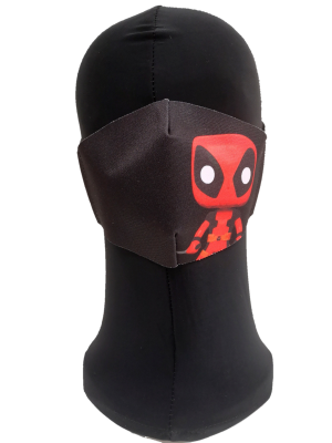 Mascarilla Caricatura Heroe Dead Adulto - Mascarillas Originales Adulto