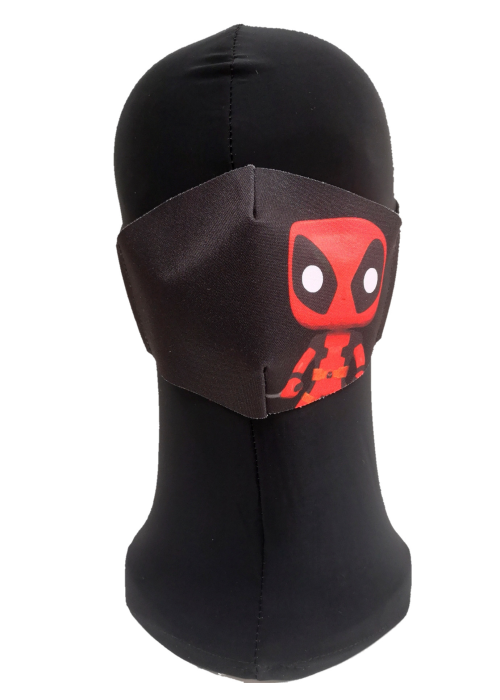 Mascarilla Caricatura Heroe Dead Adulto - Mascarillas Originales Adulto