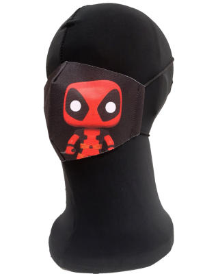 Mascarilla Caricatura Heroe Dead Adulto - Mascarillas Originales Adulto