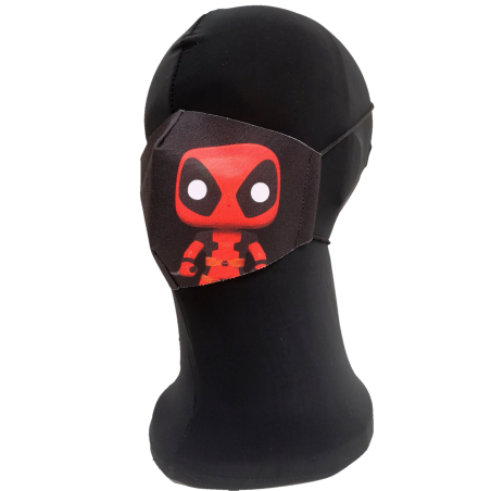 Mascarilla Caricatura Heroe Dead Adulto - Mascarillas Originales Adulto