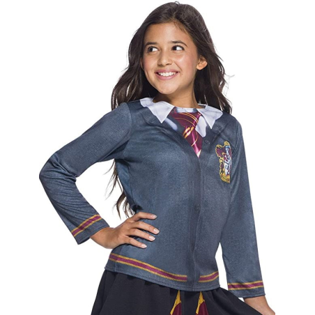 Camiseta Gryffindor Infantil - Disfraces de Estudiante de Magia para Infantil