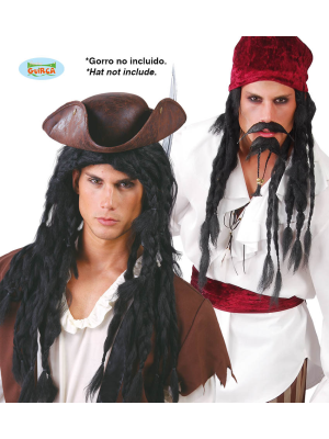 Peluca Rastas - Complementos de Piratas