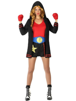 Comprar Disfraz de Boxeadora Negra - Disfraces de Deporte para Mujer 