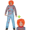 Disfraz de Muñeco Diabolico con peluca - Disfraces Halloween - Packs Disfraces Halloween Adulto