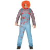 Disfraz de Muñeco Diabolico con peluca - Disfraces Halloween - Packs Disfraces Halloween Adulto