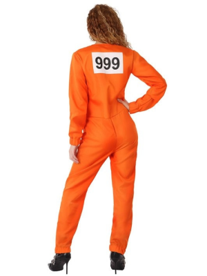 Disfraz de Convicta Naranja - Disfraces de Policias y Presos para Mujer