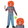 Disfraz de Muñeco Diabolico infantil con peluca - Packs Disfraces Halloween Infantiles