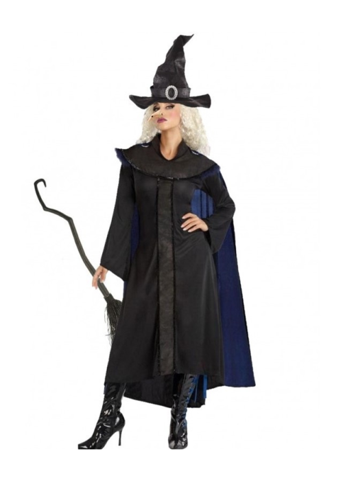 Disfraz de Bruja Negra con capa - Disfraces de Brujas y Hechiceros para Mujer